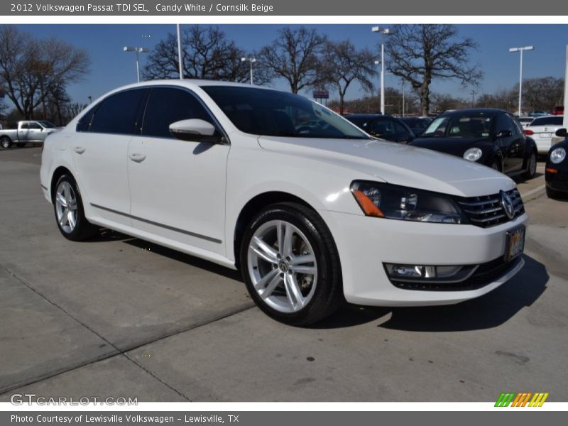 Candy White / Cornsilk Beige 2012 Volkswagen Passat TDI SEL