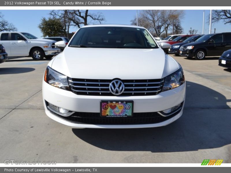 Candy White / Cornsilk Beige 2012 Volkswagen Passat TDI SEL