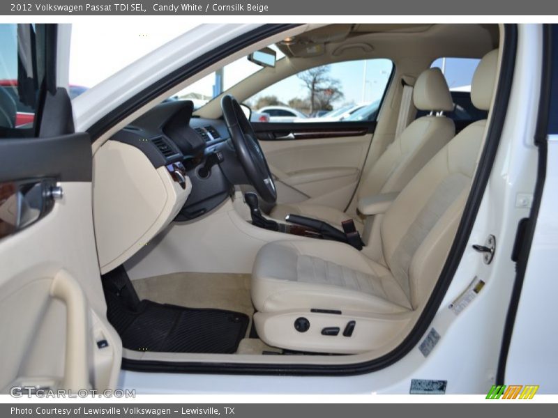 Candy White / Cornsilk Beige 2012 Volkswagen Passat TDI SEL