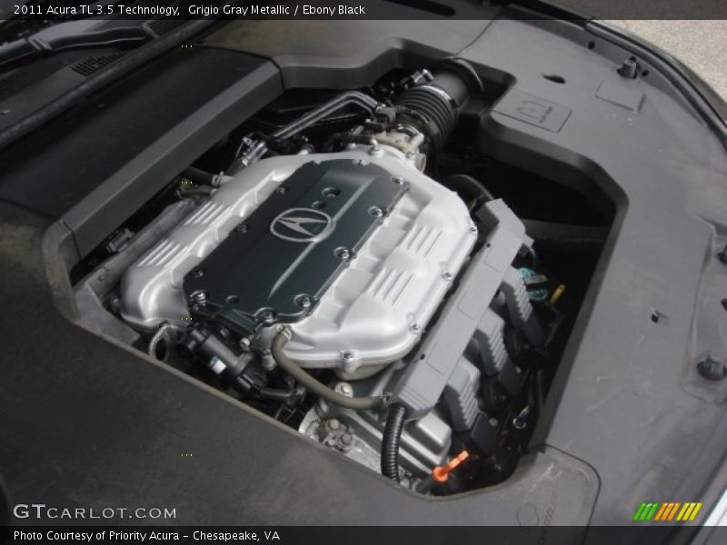 Grigio Gray Metallic / Ebony Black 2011 Acura TL 3.5 Technology