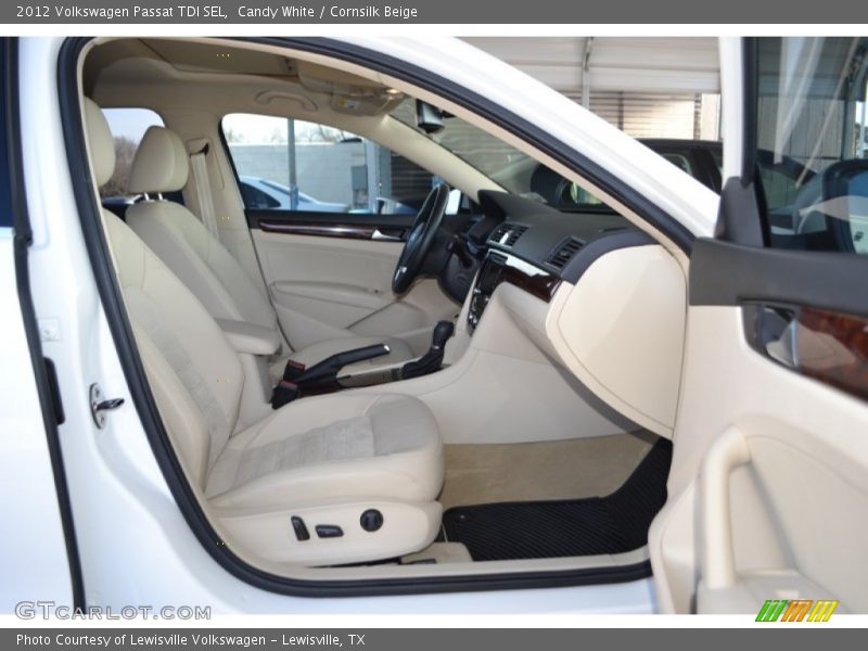 Candy White / Cornsilk Beige 2012 Volkswagen Passat TDI SEL