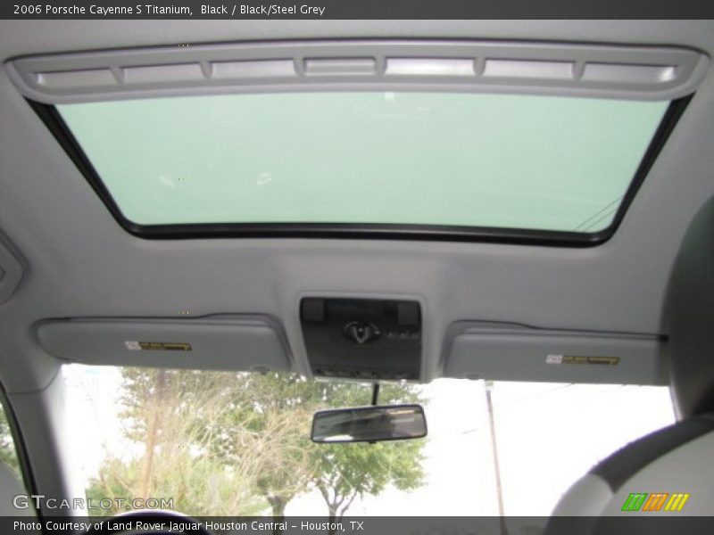 Black / Black/Steel Grey 2006 Porsche Cayenne S Titanium