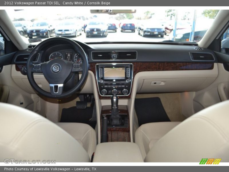 Candy White / Cornsilk Beige 2012 Volkswagen Passat TDI SEL