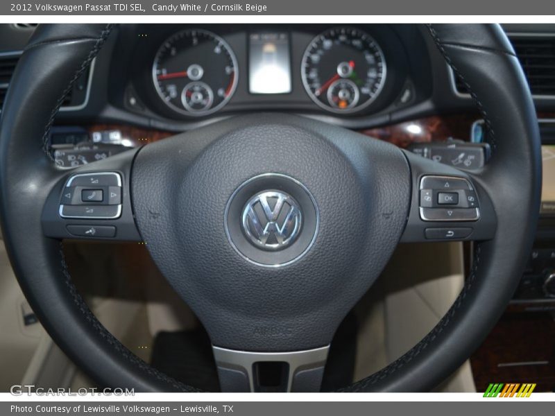 Candy White / Cornsilk Beige 2012 Volkswagen Passat TDI SEL