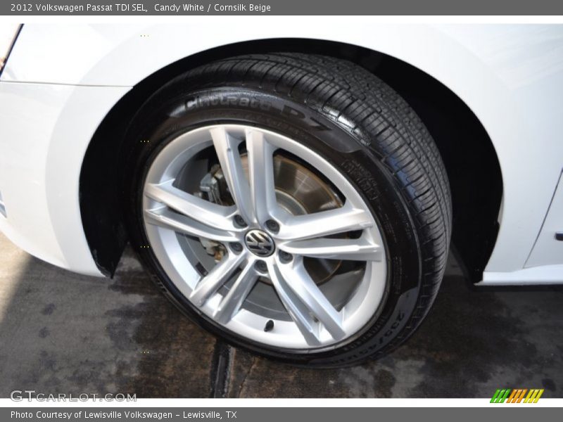 Candy White / Cornsilk Beige 2012 Volkswagen Passat TDI SEL