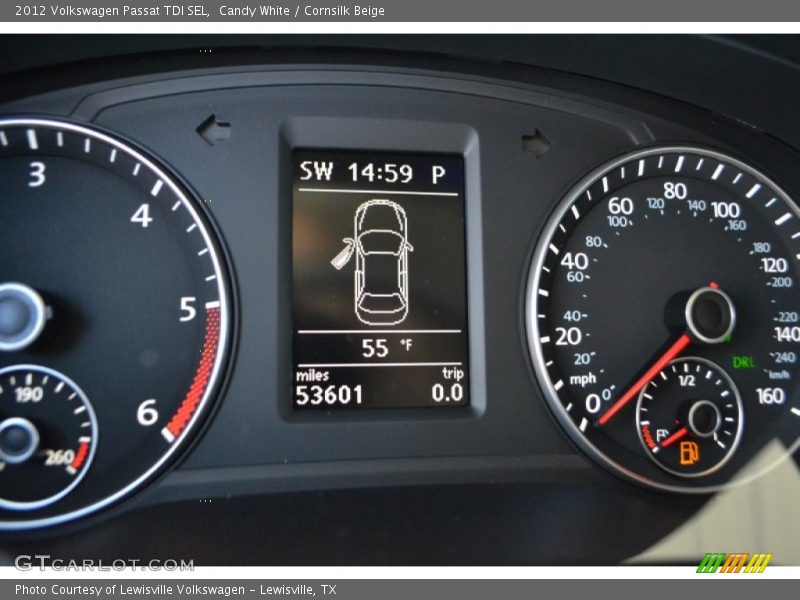 Candy White / Cornsilk Beige 2012 Volkswagen Passat TDI SEL