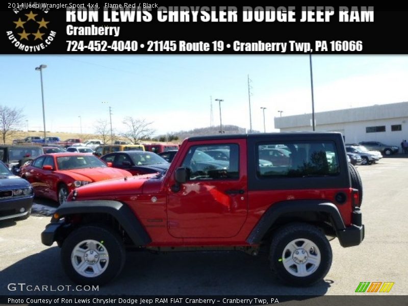 Flame Red / Black 2014 Jeep Wrangler Sport 4x4