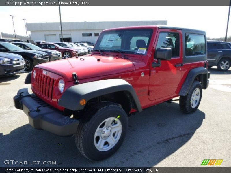 Flame Red / Black 2014 Jeep Wrangler Sport 4x4