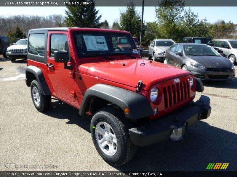 Flame Red / Black 2014 Jeep Wrangler Sport 4x4