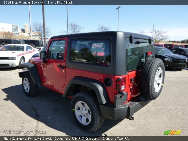 Flame Red / Black 2014 Jeep Wrangler Sport 4x4