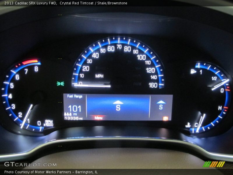 Crystal Red Tintcoat / Shale/Brownstone 2013 Cadillac SRX Luxury FWD