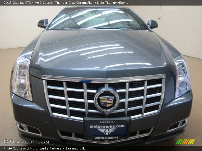 Thunder Gray ChromaFlair / Light Titanium/Ebony 2013 Cadillac CTS 4 AWD Coupe