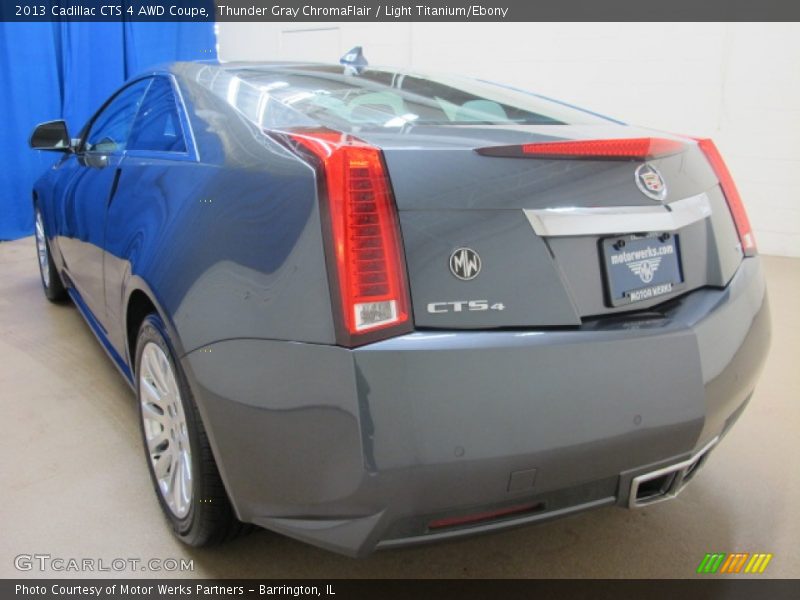 Thunder Gray ChromaFlair / Light Titanium/Ebony 2013 Cadillac CTS 4 AWD Coupe