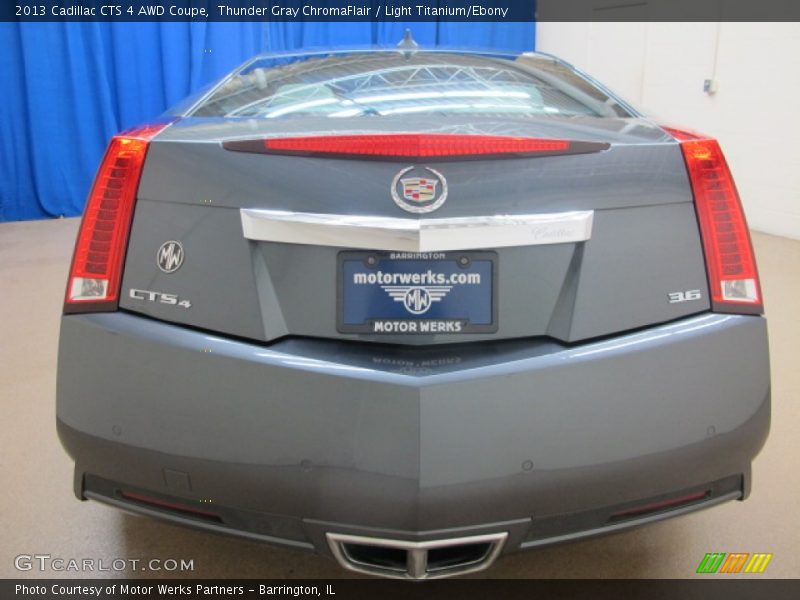 Thunder Gray ChromaFlair / Light Titanium/Ebony 2013 Cadillac CTS 4 AWD Coupe