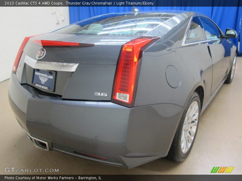 Thunder Gray ChromaFlair / Light Titanium/Ebony 2013 Cadillac CTS 4 AWD Coupe