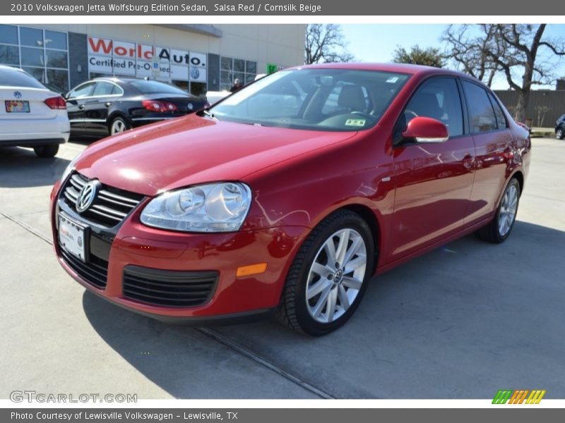 Salsa Red / Cornsilk Beige 2010 Volkswagen Jetta Wolfsburg Edition Sedan