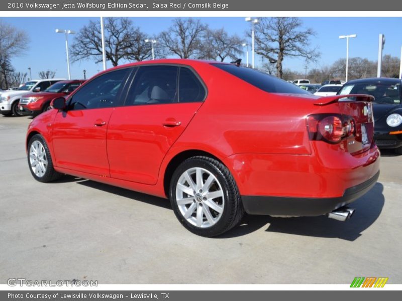 Salsa Red / Cornsilk Beige 2010 Volkswagen Jetta Wolfsburg Edition Sedan