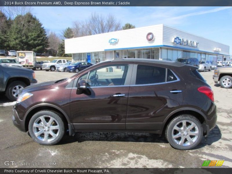  2014 Encore Premium AWD Deep Espresso Brown Metallic