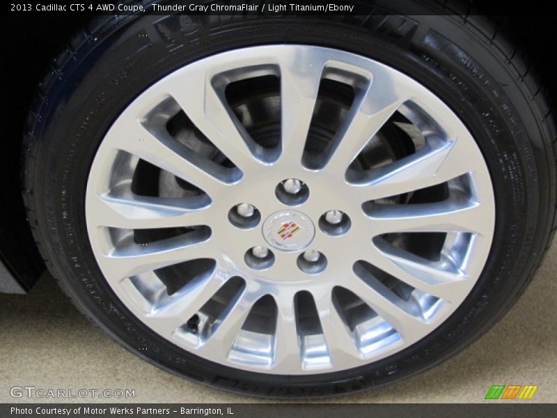 Thunder Gray ChromaFlair / Light Titanium/Ebony 2013 Cadillac CTS 4 AWD Coupe