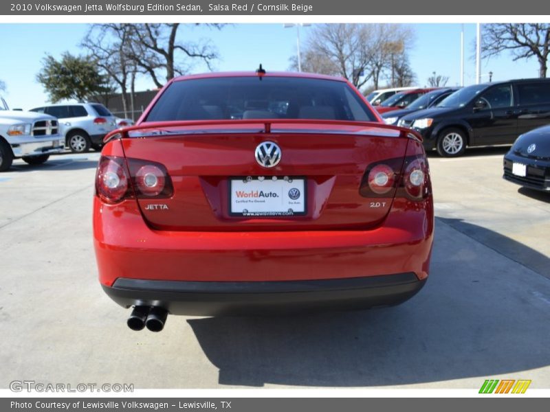 Salsa Red / Cornsilk Beige 2010 Volkswagen Jetta Wolfsburg Edition Sedan
