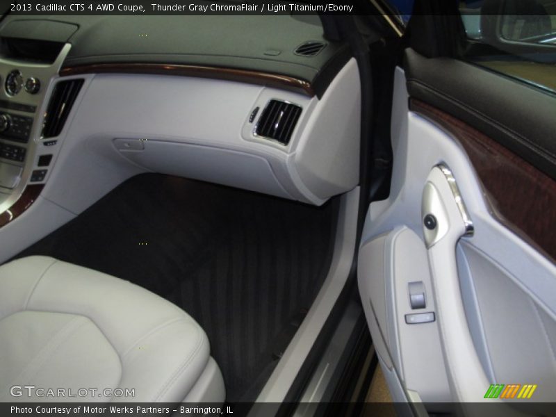 Thunder Gray ChromaFlair / Light Titanium/Ebony 2013 Cadillac CTS 4 AWD Coupe
