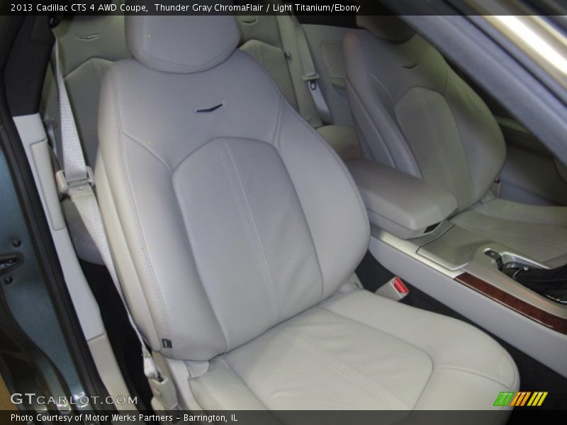 Thunder Gray ChromaFlair / Light Titanium/Ebony 2013 Cadillac CTS 4 AWD Coupe
