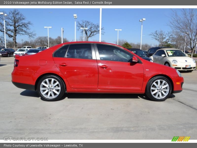 Salsa Red / Cornsilk Beige 2010 Volkswagen Jetta Wolfsburg Edition Sedan