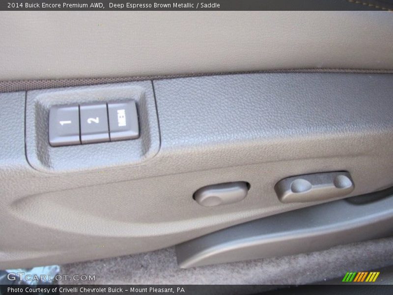 Deep Espresso Brown Metallic / Saddle 2014 Buick Encore Premium AWD