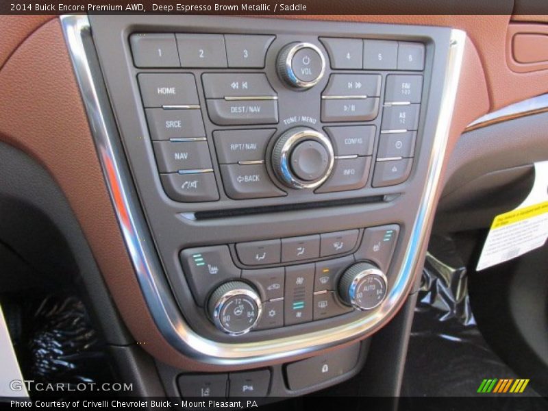 Controls of 2014 Encore Premium AWD