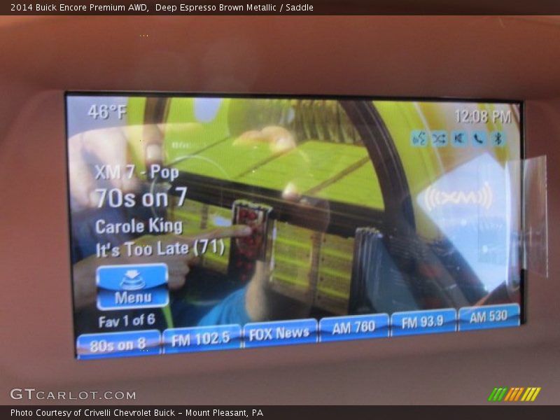 Deep Espresso Brown Metallic / Saddle 2014 Buick Encore Premium AWD