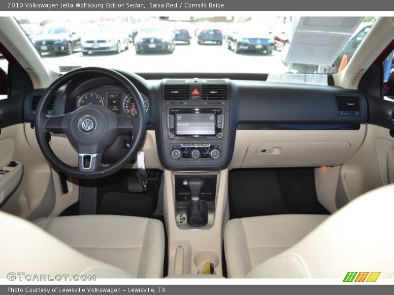 Salsa Red / Cornsilk Beige 2010 Volkswagen Jetta Wolfsburg Edition Sedan