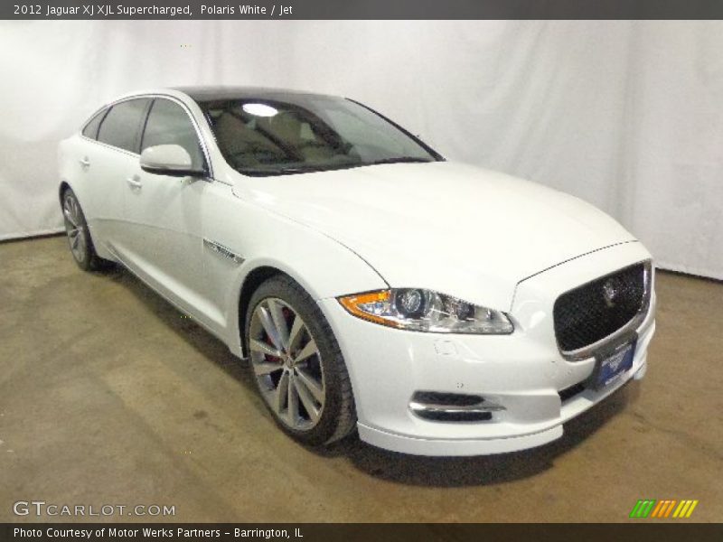 Polaris White / Jet 2012 Jaguar XJ XJL Supercharged