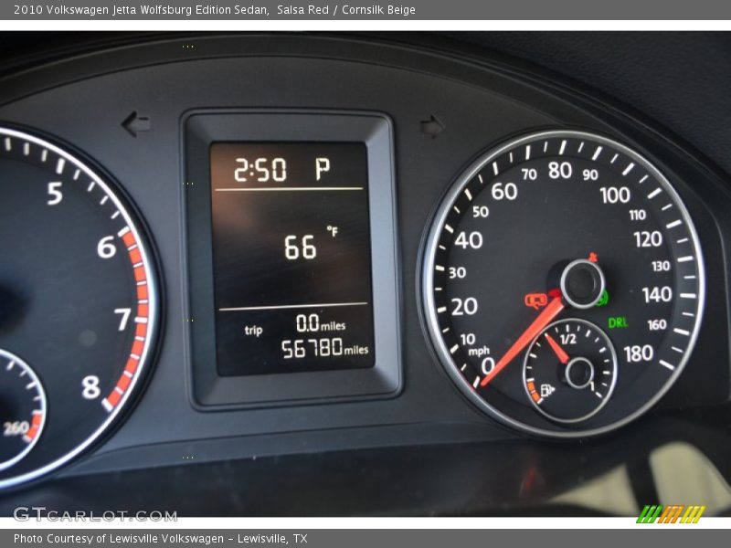 Salsa Red / Cornsilk Beige 2010 Volkswagen Jetta Wolfsburg Edition Sedan