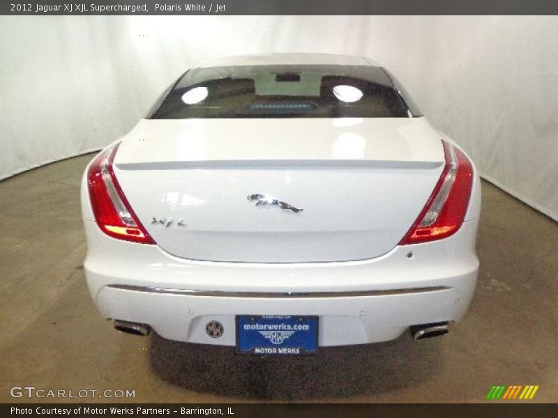 Polaris White / Jet 2012 Jaguar XJ XJL Supercharged