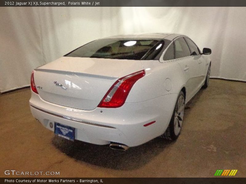 Polaris White / Jet 2012 Jaguar XJ XJL Supercharged