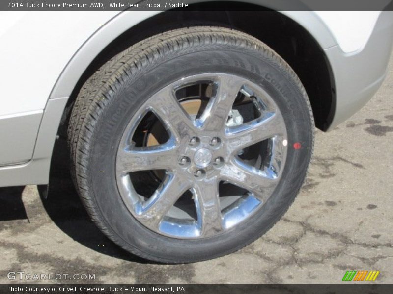 White Pearl Tricoat / Saddle 2014 Buick Encore Premium AWD