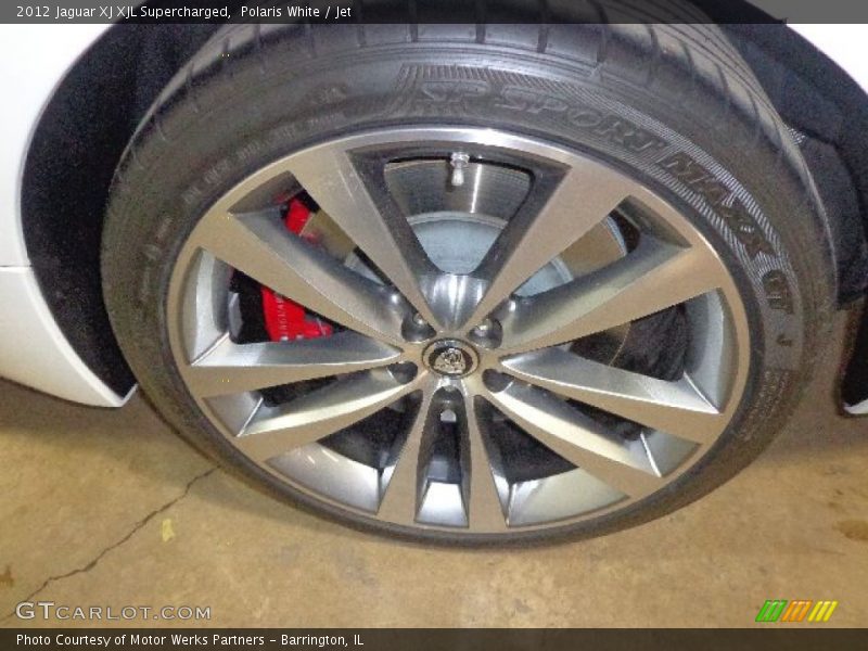 Polaris White / Jet 2012 Jaguar XJ XJL Supercharged