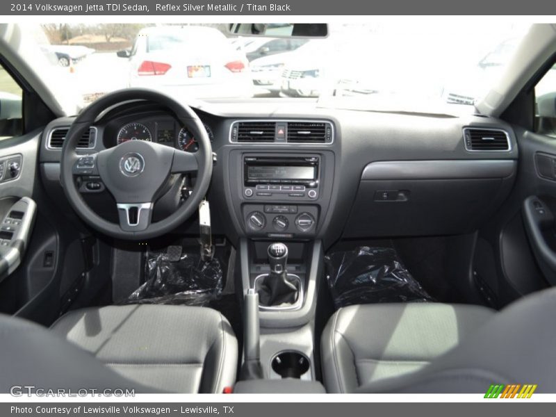 Reflex Silver Metallic / Titan Black 2014 Volkswagen Jetta TDI Sedan