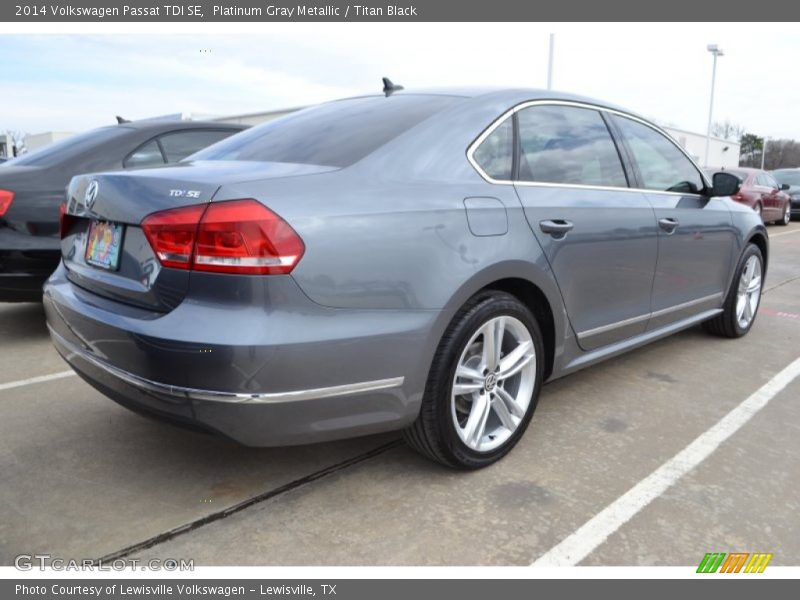 Platinum Gray Metallic / Titan Black 2014 Volkswagen Passat TDI SE