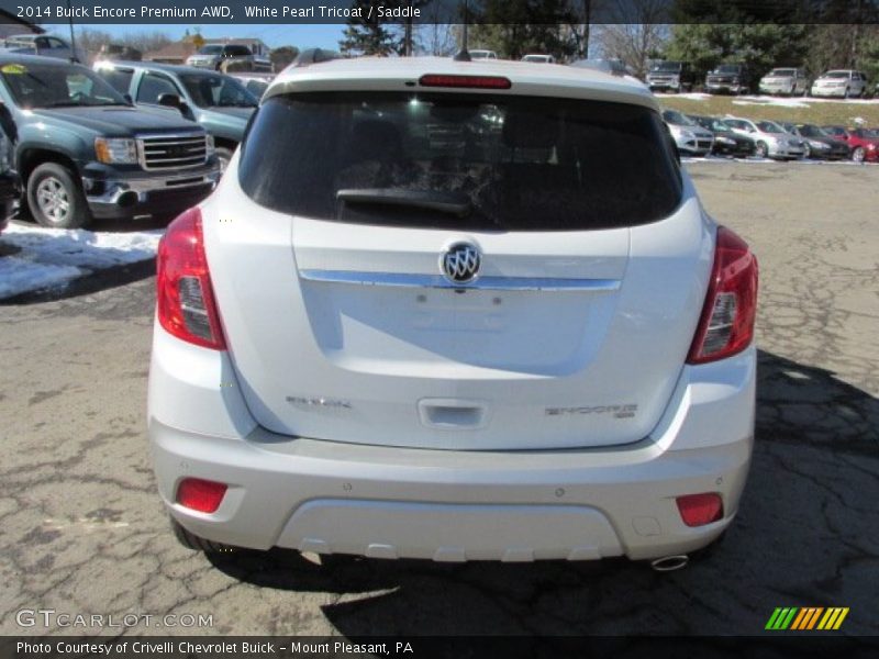 White Pearl Tricoat / Saddle 2014 Buick Encore Premium AWD