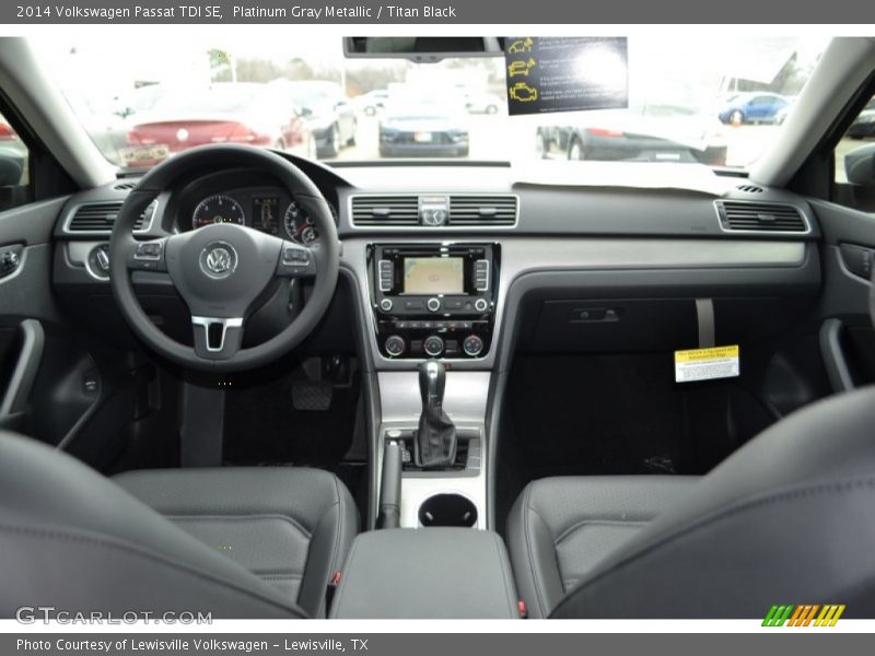 Platinum Gray Metallic / Titan Black 2014 Volkswagen Passat TDI SE