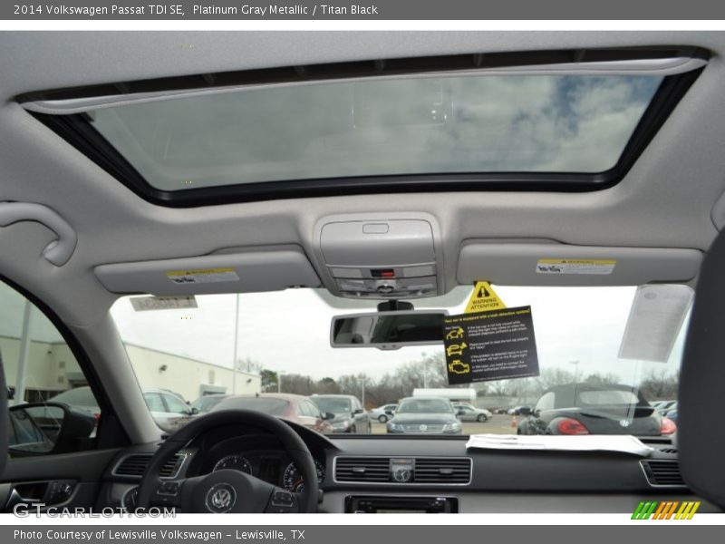 Platinum Gray Metallic / Titan Black 2014 Volkswagen Passat TDI SE