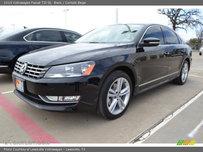 Black / Cornsilk Beige 2014 Volkswagen Passat TDI SE