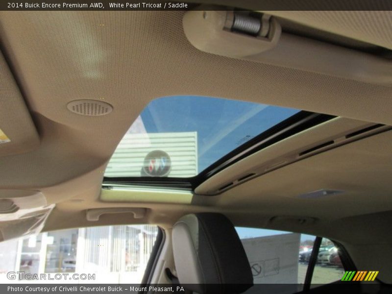 White Pearl Tricoat / Saddle 2014 Buick Encore Premium AWD