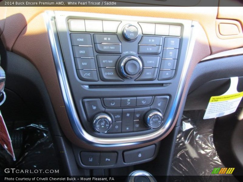 White Pearl Tricoat / Saddle 2014 Buick Encore Premium AWD