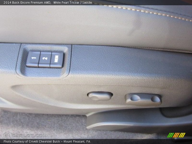 White Pearl Tricoat / Saddle 2014 Buick Encore Premium AWD