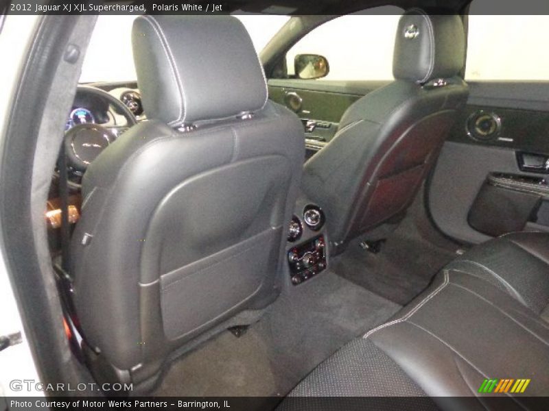 Polaris White / Jet 2012 Jaguar XJ XJL Supercharged
