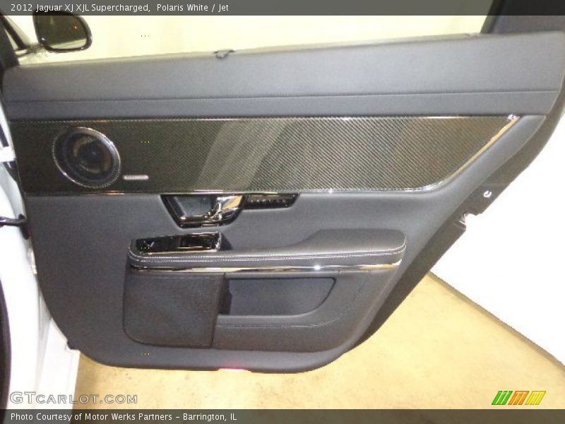 Polaris White / Jet 2012 Jaguar XJ XJL Supercharged