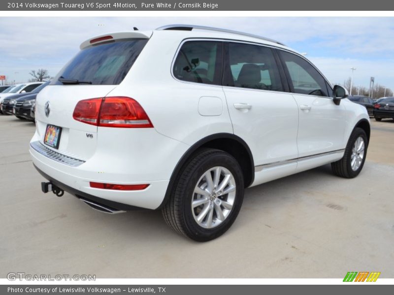 Pure White / Cornsilk Beige 2014 Volkswagen Touareg V6 Sport 4Motion
