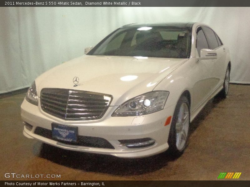 Diamond White Metallic / Black 2011 Mercedes-Benz S 550 4Matic Sedan